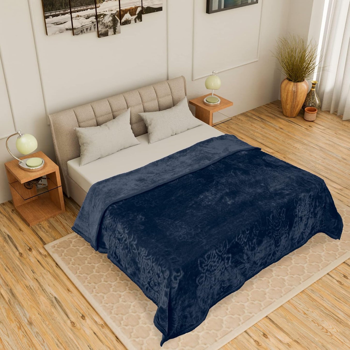 Ultra soft mink blanket for comfortable sleep