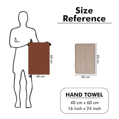 UrbanLeaf super soft microfiber zigzag hand towels in multicolour