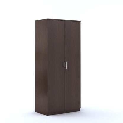 Wooden cupboard with single drawer and hanging area