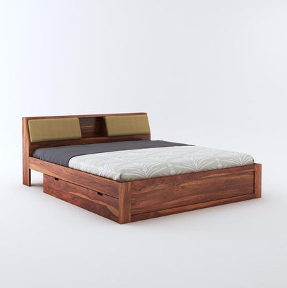 King size storage bed with modern design