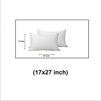 Plush and breathable microfiber pillow pair