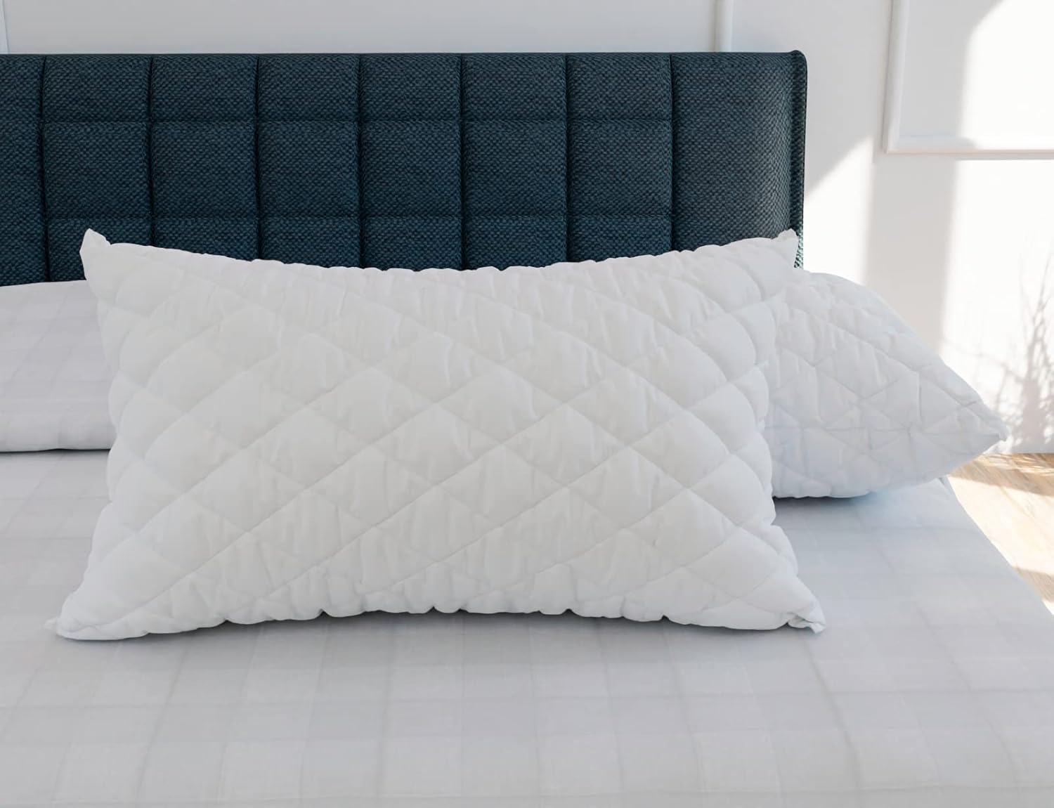 Curious Lifestyle premium quilted microfiber bed pillows set of 2