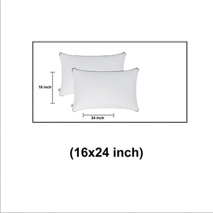 Down alternative pillows with breathable cotton fabric cover