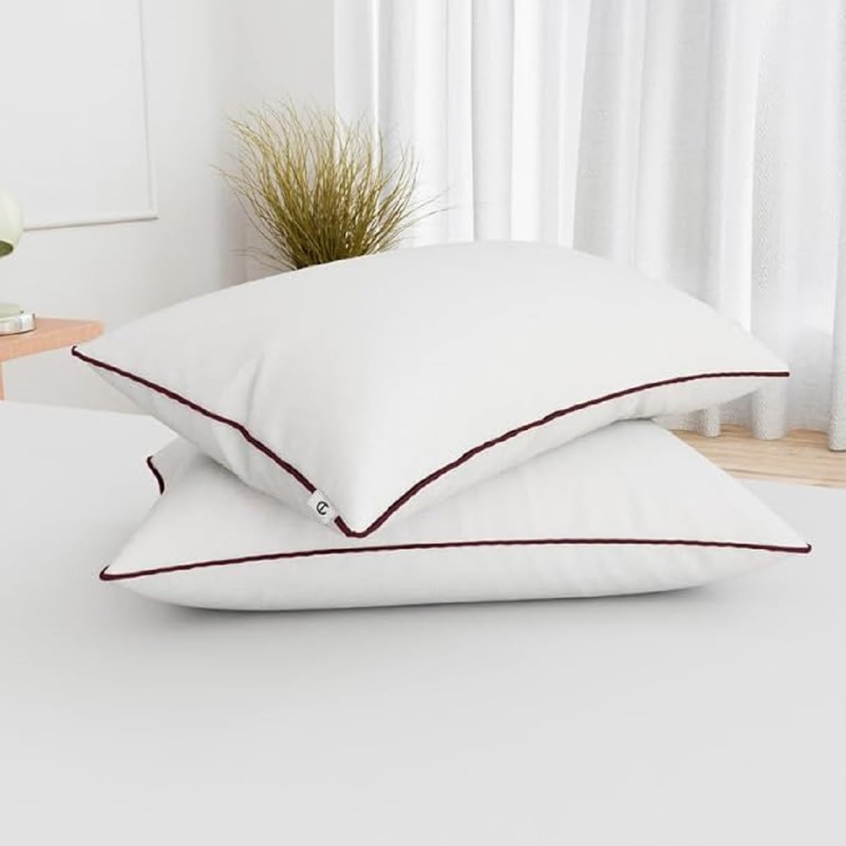 Cozy hypoallergenic microfiber pillows set
