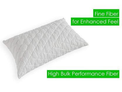 Comfortable quilted pillows for restful night sleep