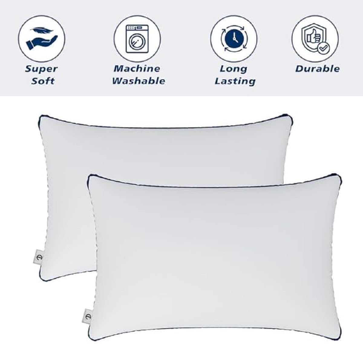 Extra soft sleeping pillows for side and back sleepers