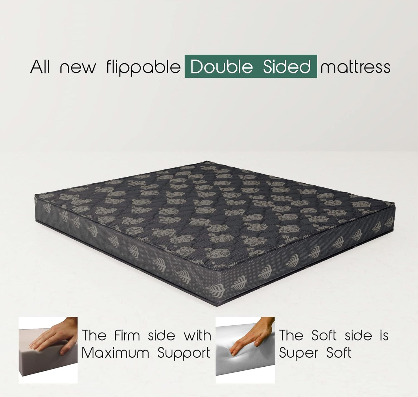 Orthopedic dual comfort mattress for back pain