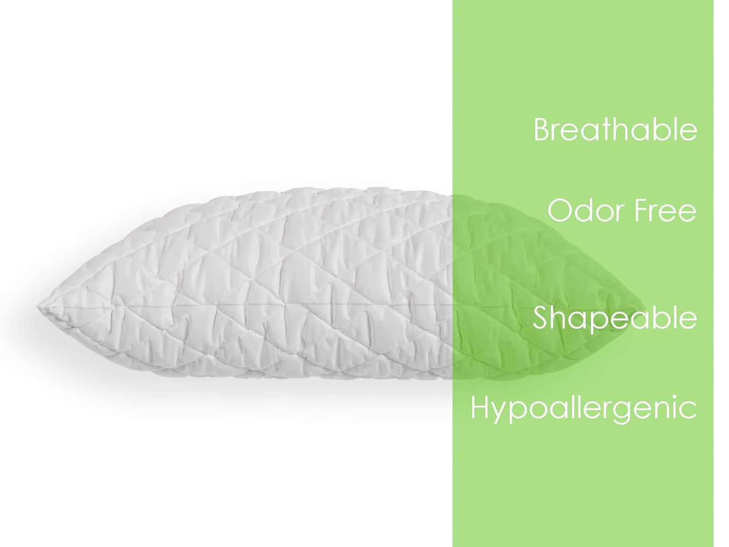 Soft and luxurious microfiber sleeping pillows for side sleepers