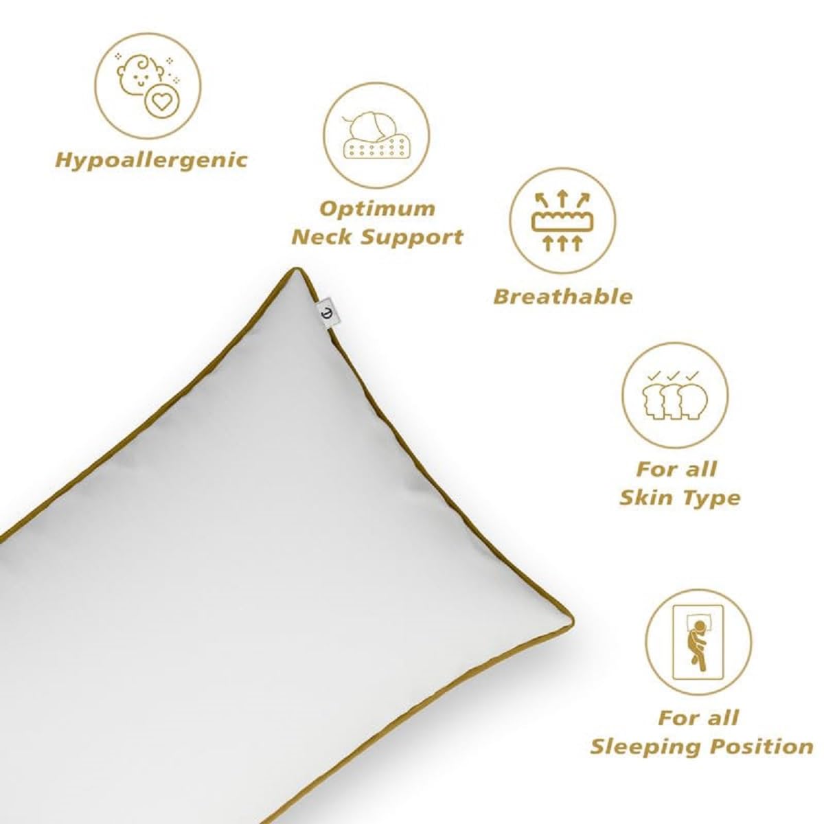 Comfortable pillows for back and neck support