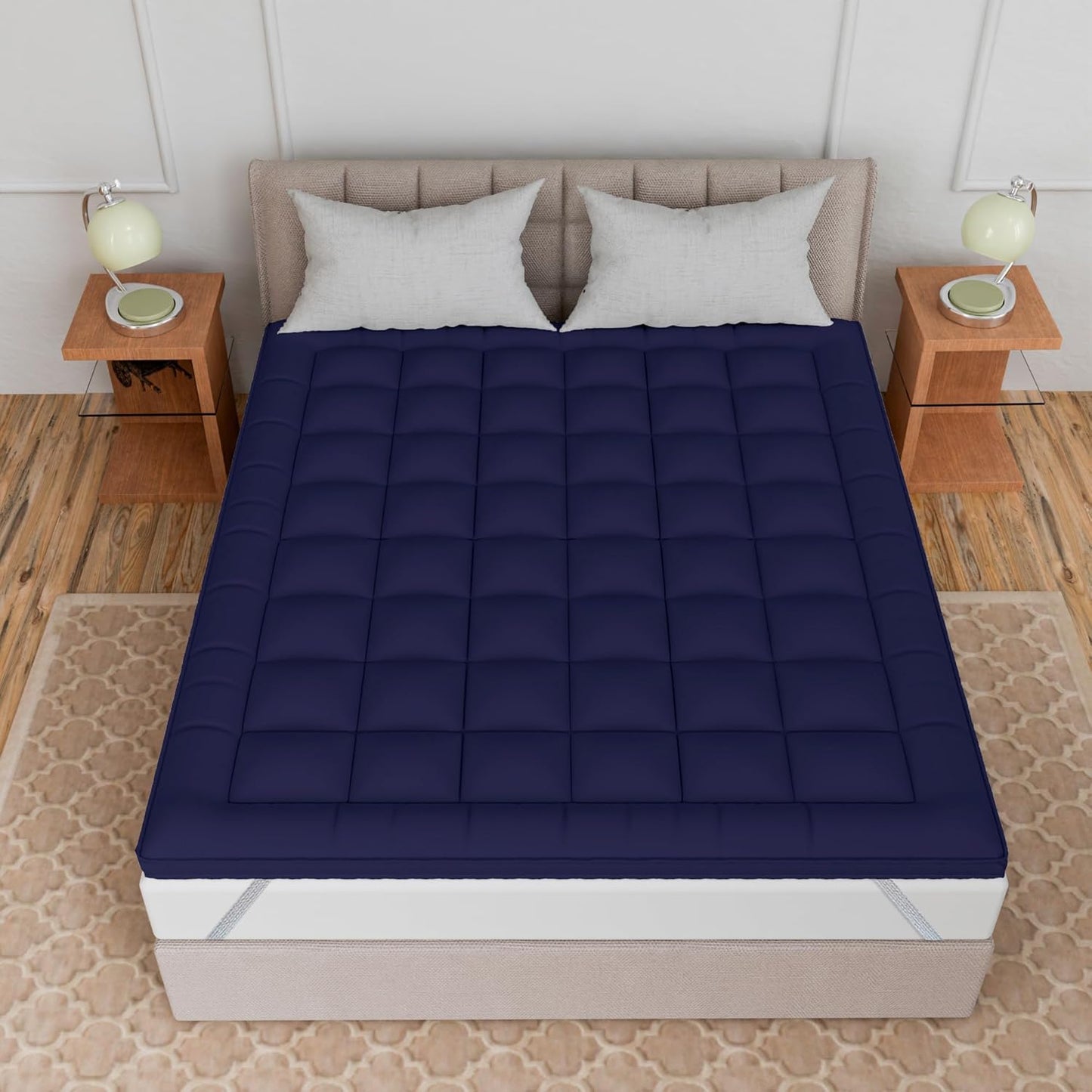 Machine washable microfiber mattress padding for daily use