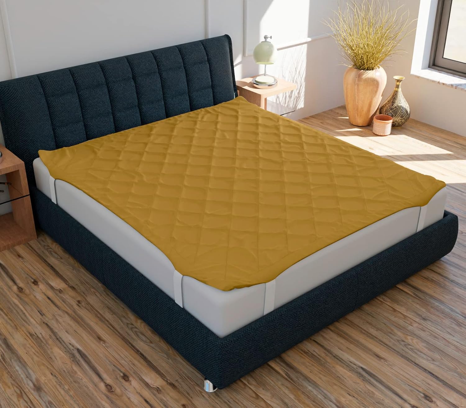 Washable cotton mattress protector queen size for everyday use